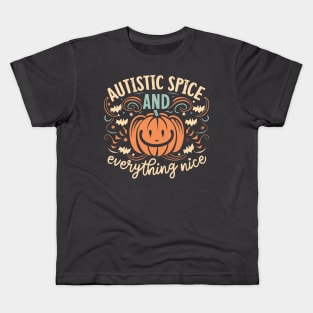 Autistic Spice And Everything Nice Jack O Lantern Kids T-Shirt